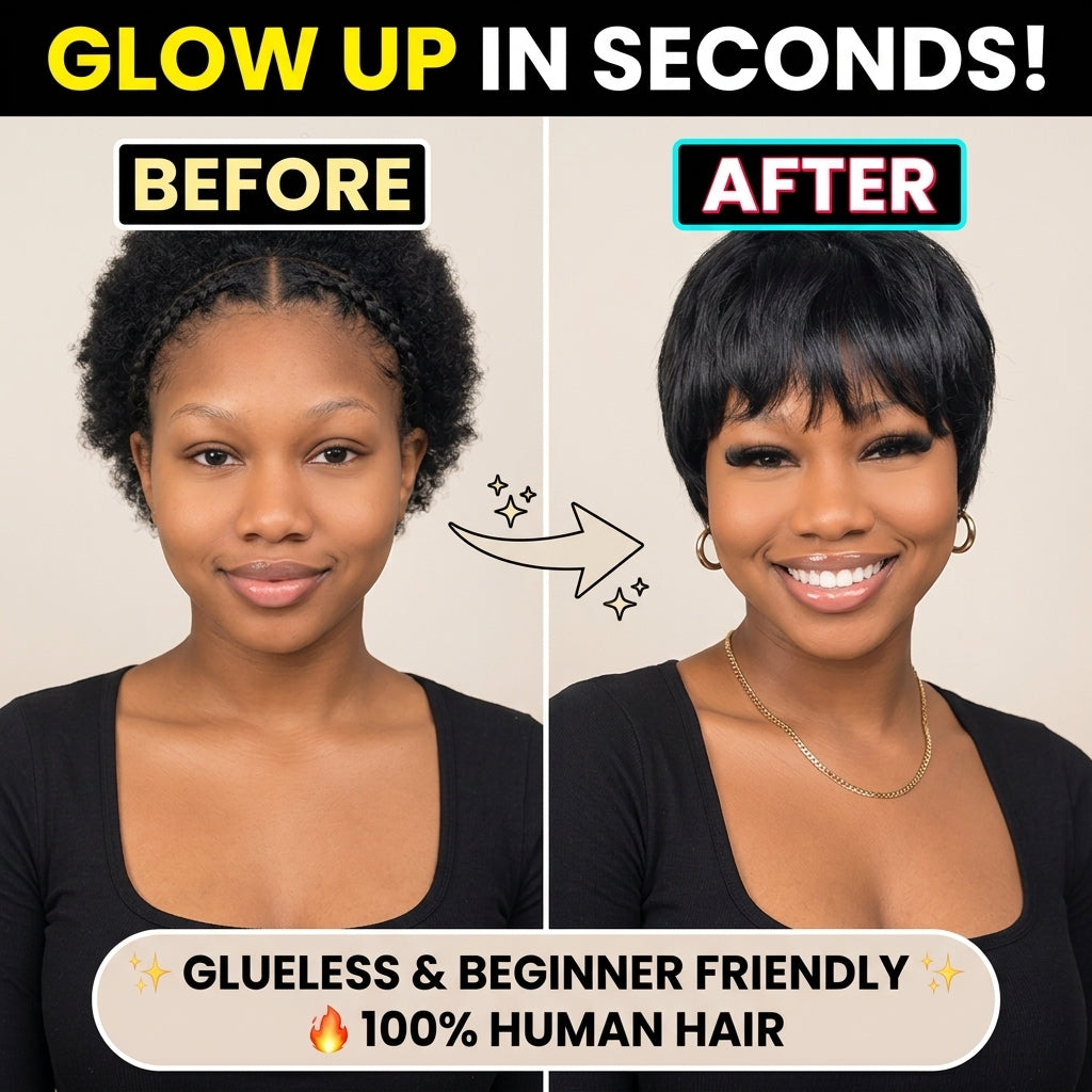 Pixie Cut Wig | 100% Human Hair | Glueless & Beginner Friendly | Ready to Wear